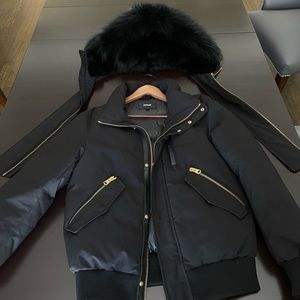 MENS MACKAGE DIXON BLACK/GOLD PUFFER